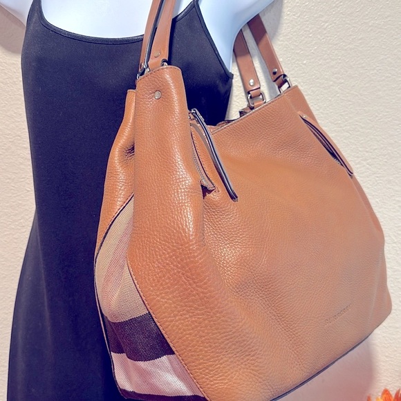 BURBERRY MAIDSTONE leather and nova check shoulder bag - Picture 14 of 15